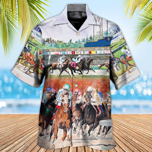 Horse Racing Wild Power - Hawaiian Shirt 