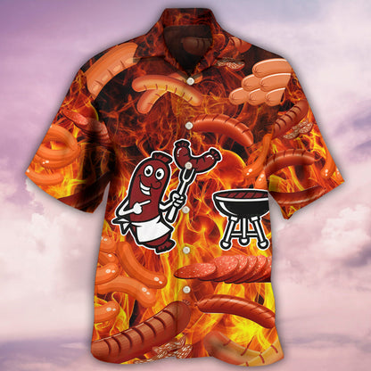 Food Sausage Once You Put My Meat - Hawaiian Shirt 