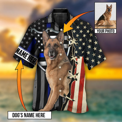 German Shepherd Dog Various Style Custom Photo Personalized - Hawaiian Shirt 
