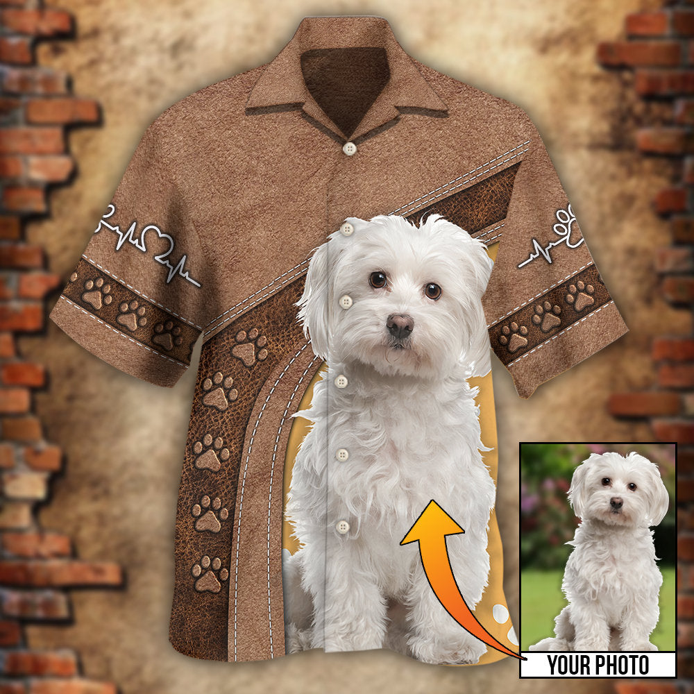 Dog Paw Various Style Custom Photo Personalized - Hawaiian Shirt 