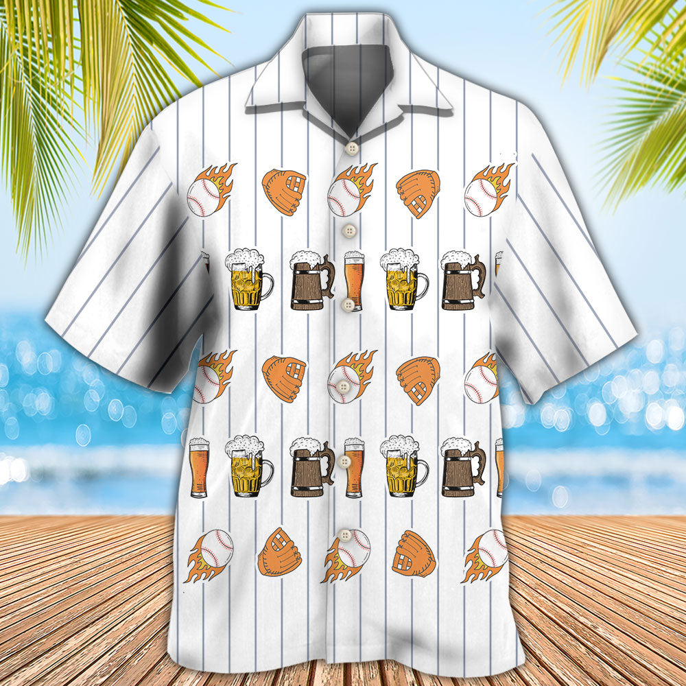 Beer I Like Beer And Baseball And Maybe 3 People - Hawaiian Shirt 