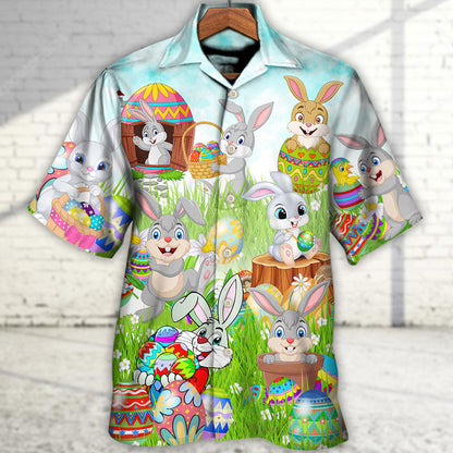 Easter Im So Egg Funny Rabbit - Hawaiian Shirt 