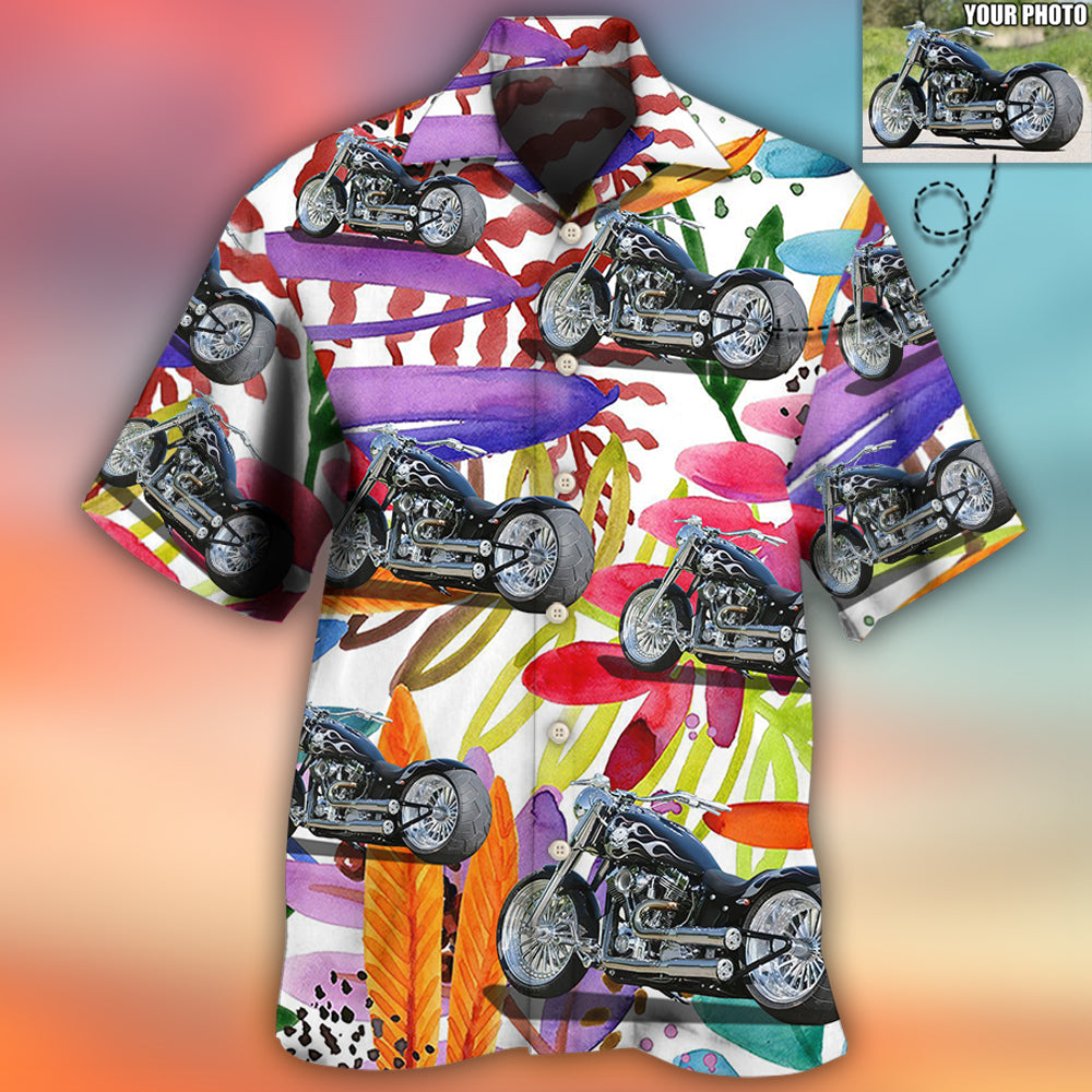 Motorcycle My Sweet Lover Custom Photo - Hawaiian Shirt 