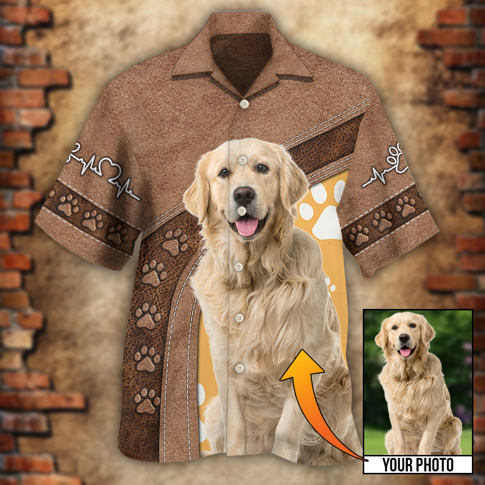 Dog Paw Various Style Custom Photo Personalized - Hawaiian Shirt 