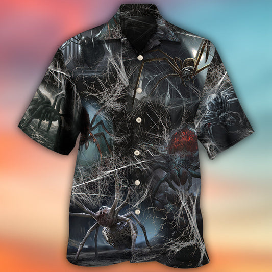 Halloween Spider Dark Scary - Hawaiian Shirt 