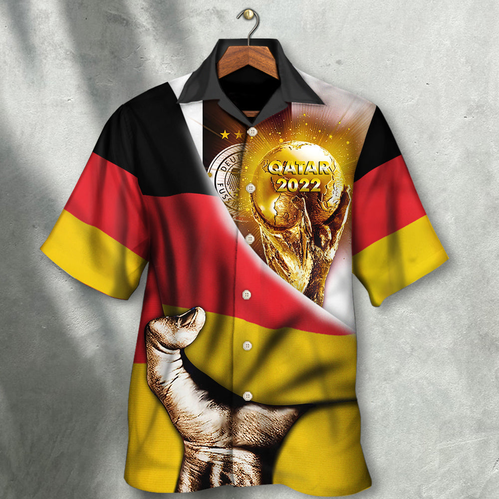 World Cup Qatar 2022 Germany Will Be The Champion Flag Vintage - Hawaiian Shirt 