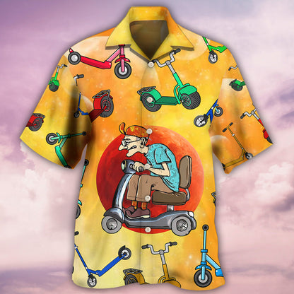 Scooter Solar System Never Underestimate - Hawaiian Shirt 