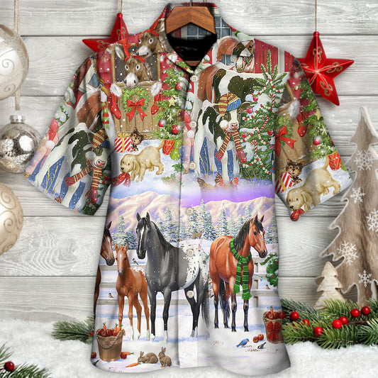 Christmas Farm Merry Xmas To Everyone - Hawaiian Shirt 