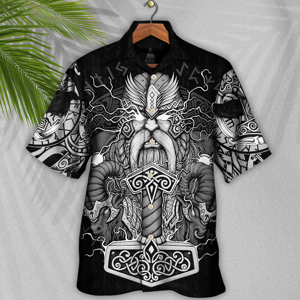 Viking Warrior Thor God Of Thunder - Hawaiian Shirt 