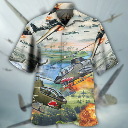 Combat Aircraft Military Planes - Hawaiian Shirt 