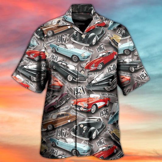 Car Old Vintage For Car Lovers - Hawaiian Shirt 