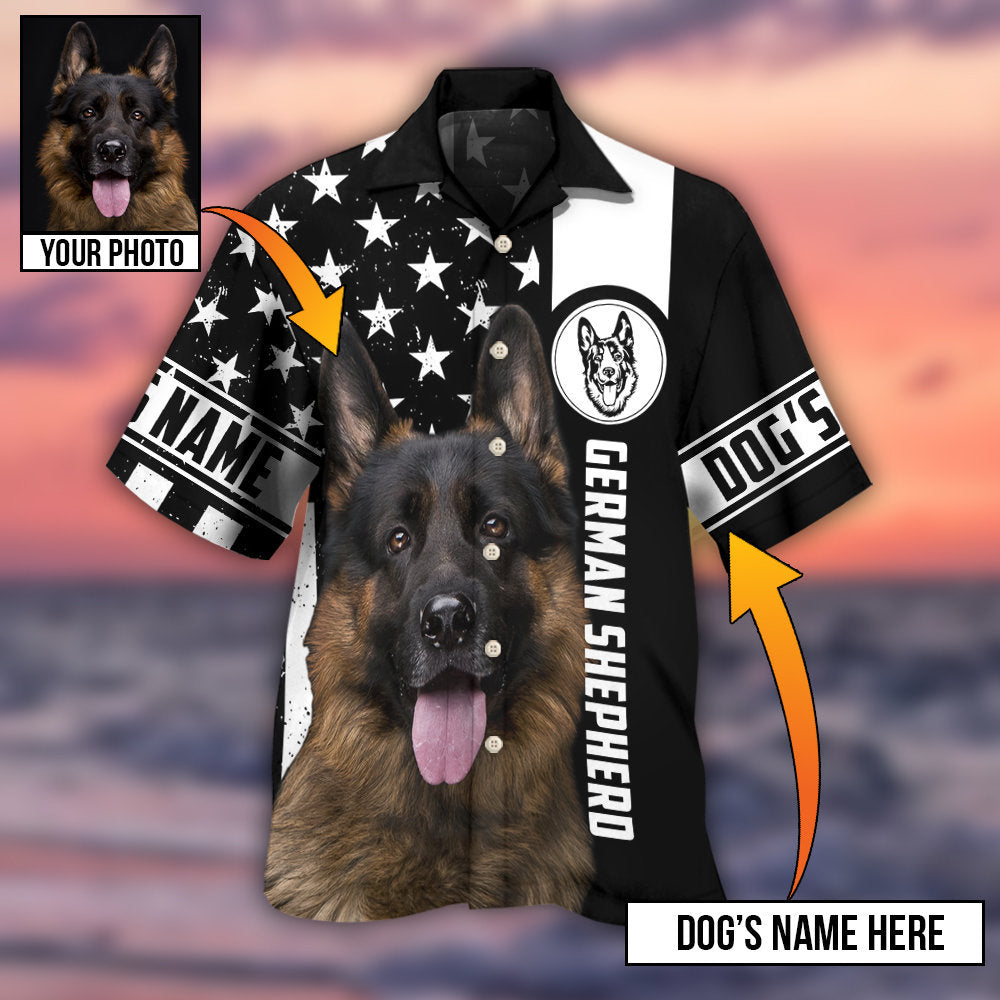 German Shepherd My Lovely Dog Custom Photo Personalized - Hawaiian Shirt 