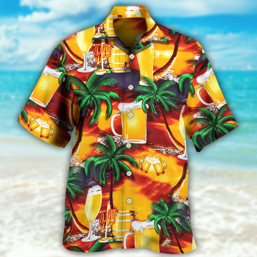 Beer In Paradise Tropical - Hawaiian Shirt 