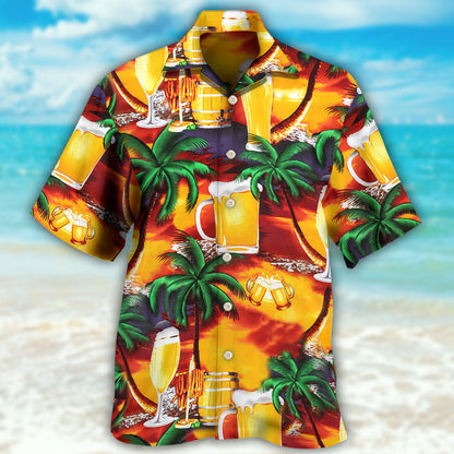 Beer In Paradise Tropical - Hawaiian Shirt 