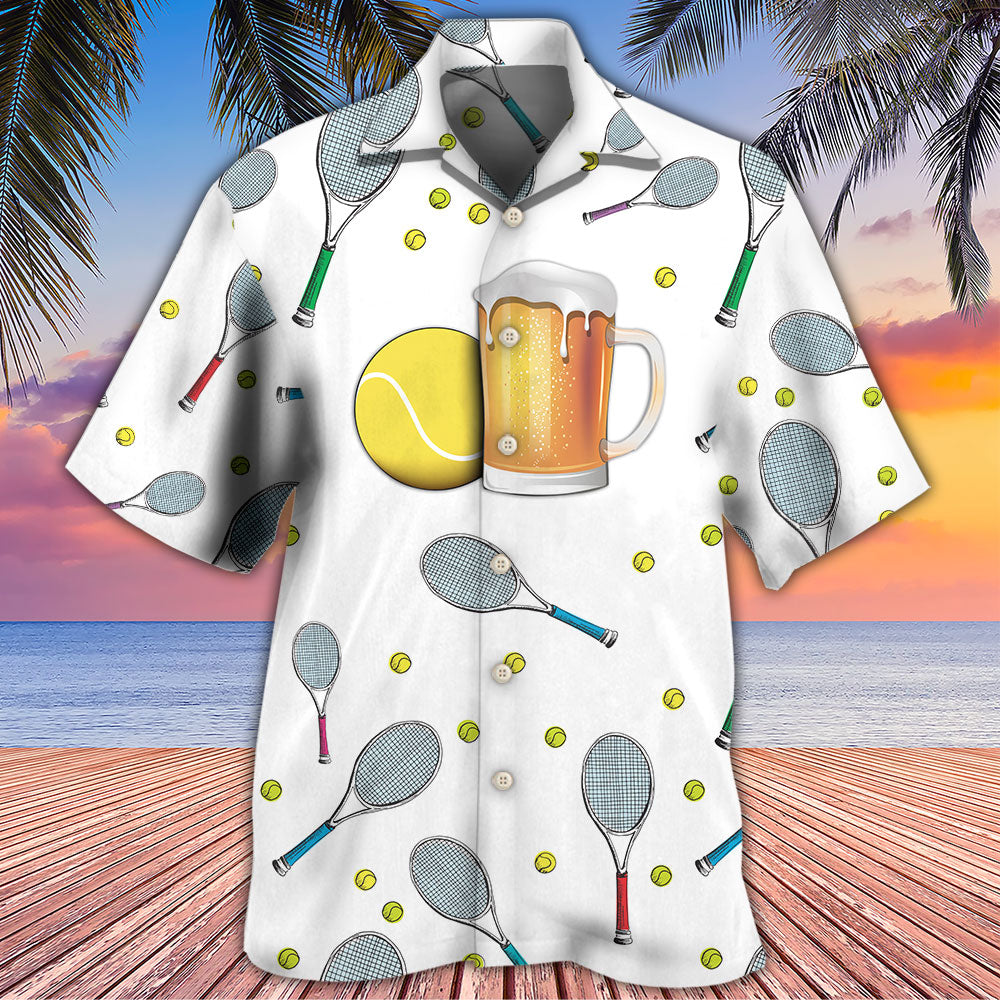 Beer I Like Beer And Tennis And Maybe 3 People - Hawaiian Shirt 