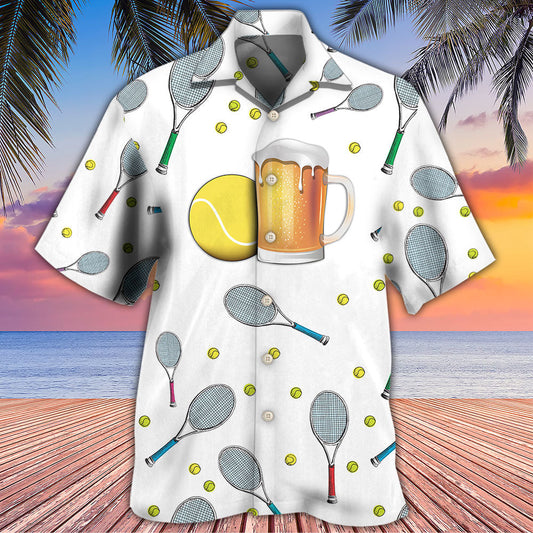 Beer I Like Beer And Tennis And Maybe 3 People - Hawaiian Shirt 