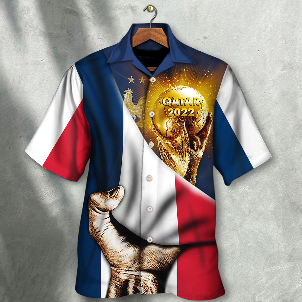 World Cup Qatar 2022 France Will Be The Champion Flag Vintage - Hawaiian Shirt 