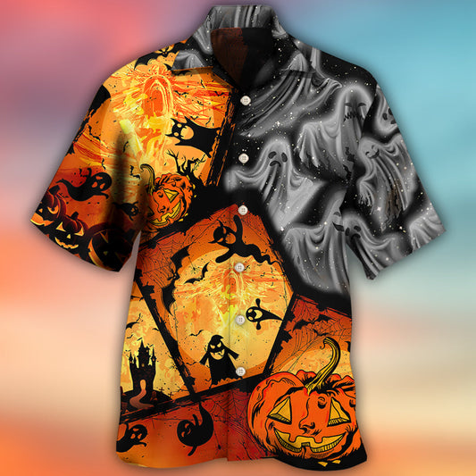 Halloween Ghost Pumpkin Scary - Hawaiian Shirt 