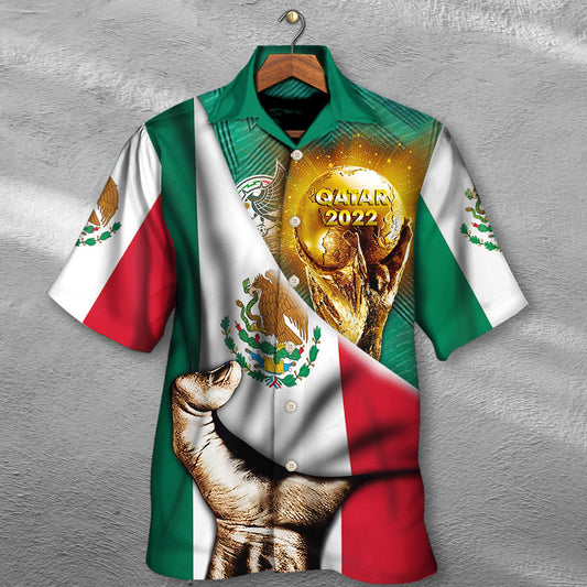 World Cup Qatar 2022 Mexico Will Be The Champion Flag Vintage - Hawaiian Shirt 