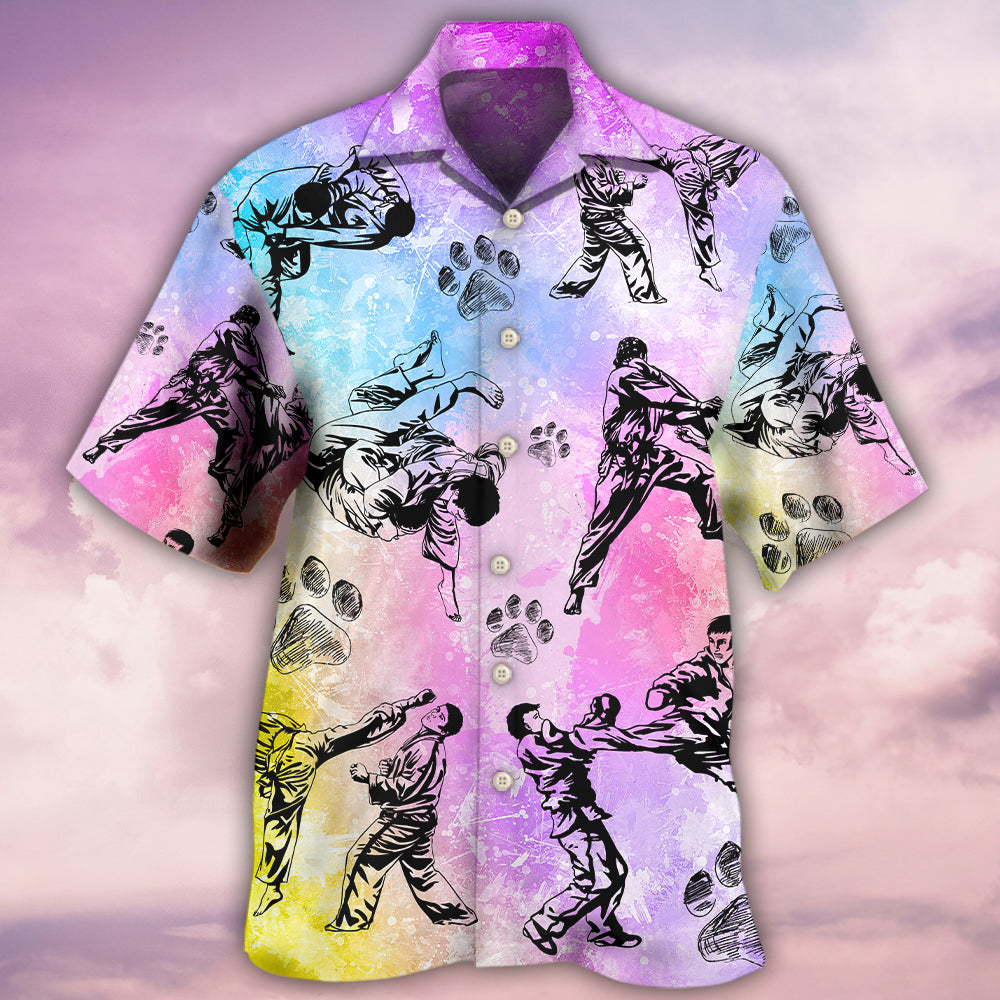 Karate And Dogs I Like - Hawaiian Shirt 