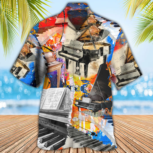 Piano Painting Art Music Lover - Hawaiian Shirt 