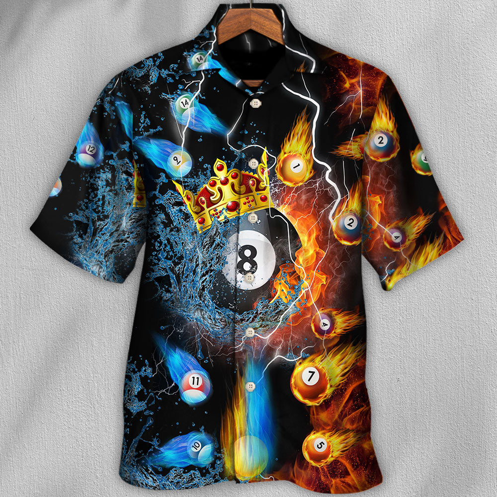 Billiard Fire And Water No 8 - Hawaiian Shirt 