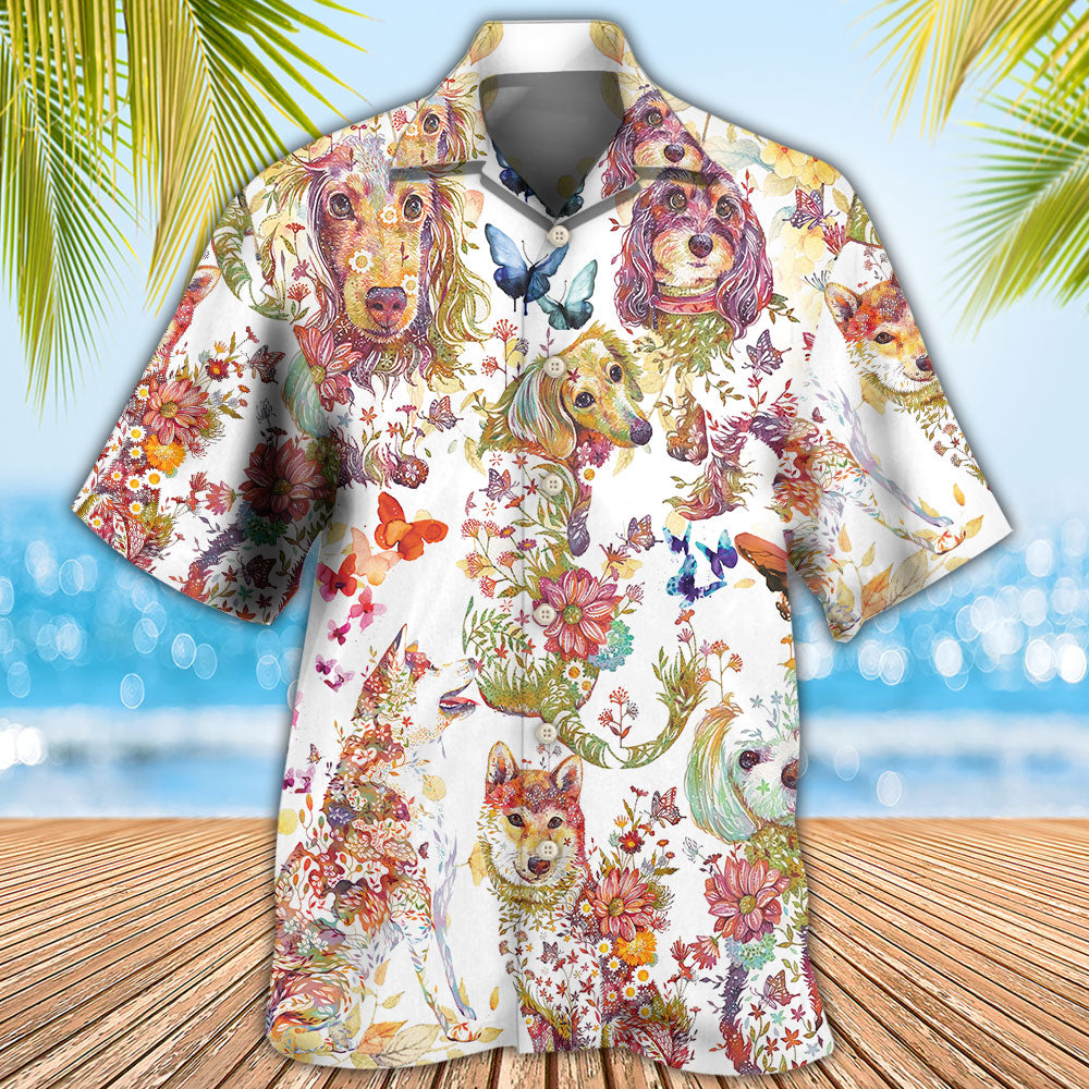 Dog I Like Dogs And Butterflies - Hawaiian Shirt 