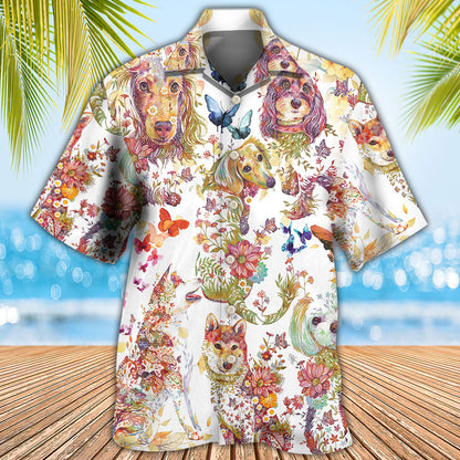 Dog I Like Dogs And Butterflies - Hawaiian Shirt 