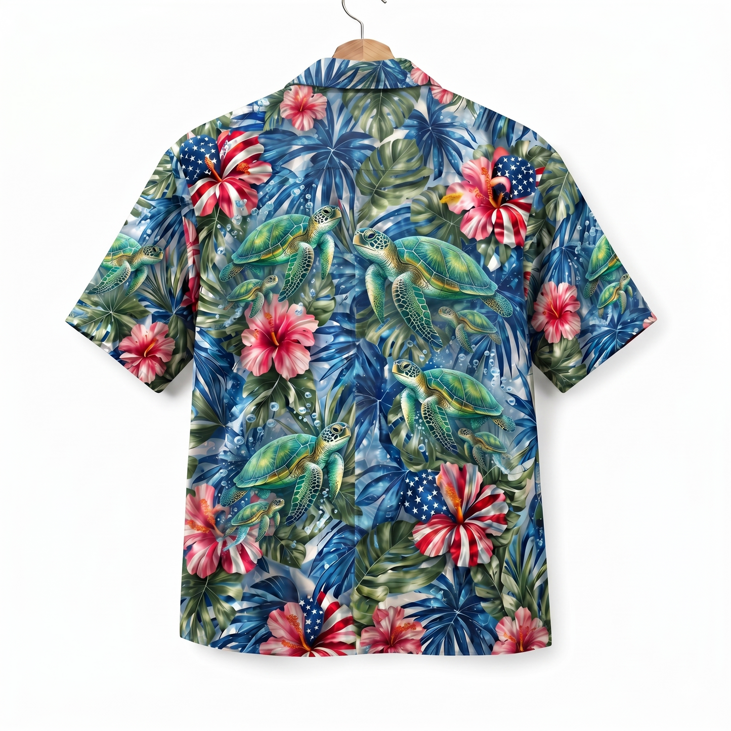 Sea Turtle America 4th July 250 Years Anniversary Premium Unisex Hawaiian Shirt For Men and Women