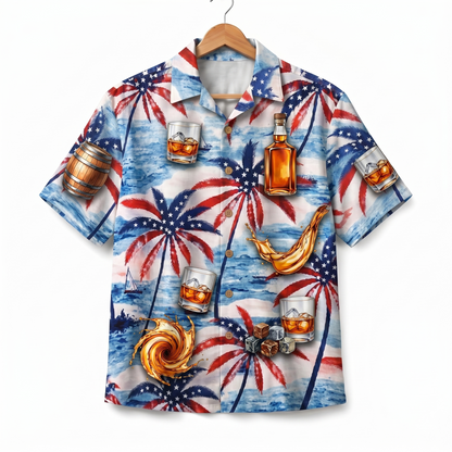 Whiskey Lover America 4th July 250 Years Anniversary Premium Unisex Hawaiian Shirt For Men and Women