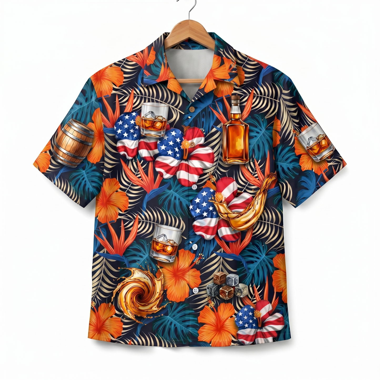 Whiskey Lover America 4th July 250 Years Anniversary Premium Unisex Hawaiian Shirt For Men and Women