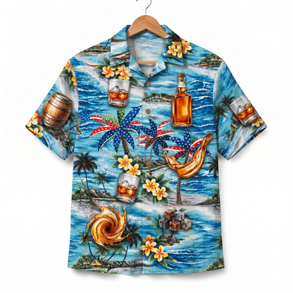 Whiskey Lover America 4th July 250 Years Anniversary Premium Unisex Hawaiian Shirt For Men and Women