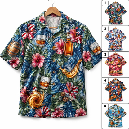 Whiskey Lover America 4th July 250 Years Anniversary Premium Unisex Hawaiian Shirt For Men and Women
