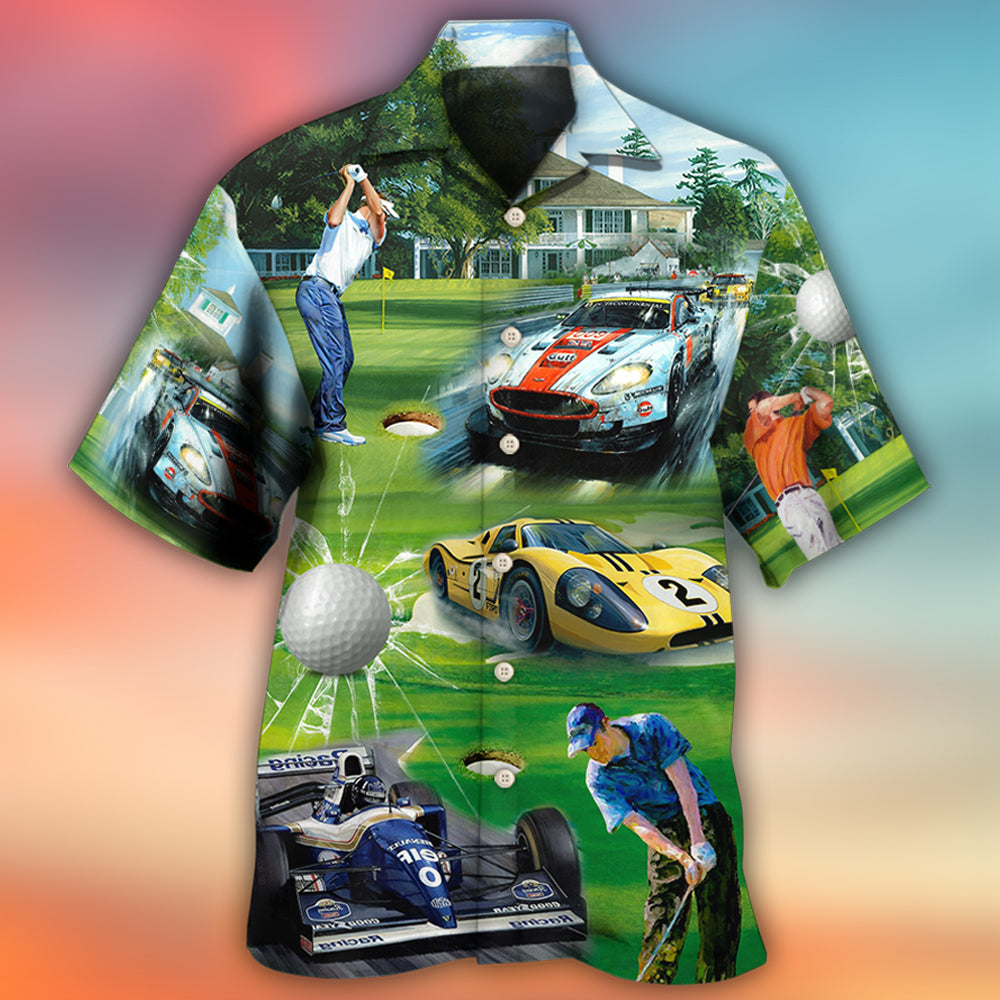 Racing And Golf Lover - Hawaiian Shirt 