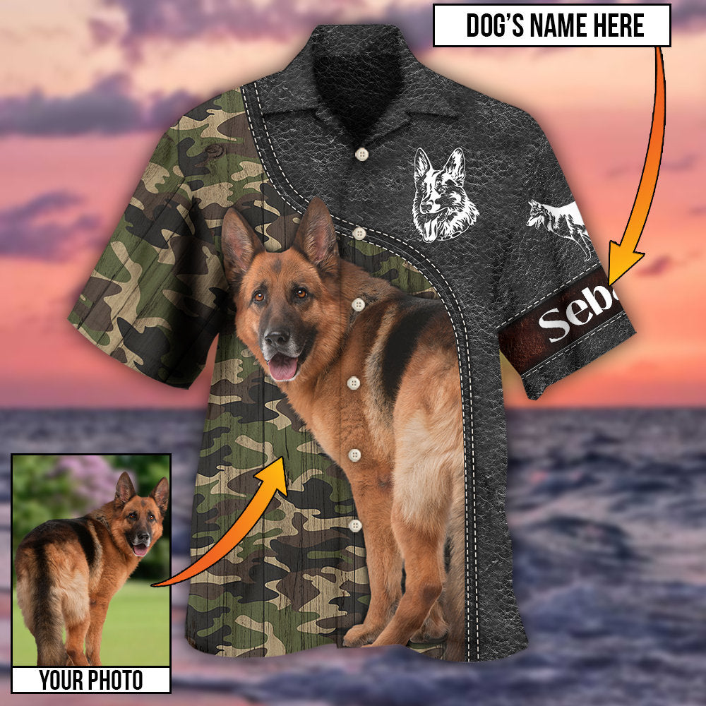 German Shepherd My Lovely Dog Custom Photo Personalized - Hawaiian Shirt 