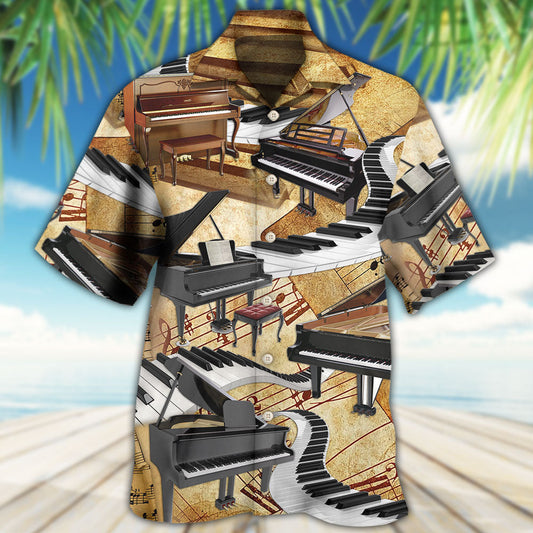 Piano Retro Art Music Lover - Hawaiian Shirt