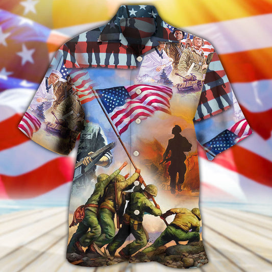 Veteran USA Veteran Proud - Hawaiian Shirt 