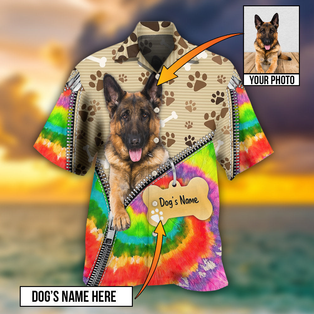 German Shepherd Dog Various Style Custom Photo Personalized - Hawaiian Shirt 