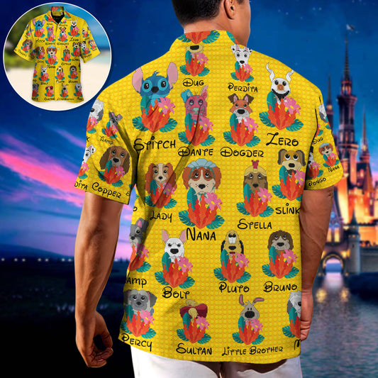 Dog Of DN Funny Dog Tropical Floral Lego Style Lovers Dog - Unisex Hawaiian Shirt For Men and Women