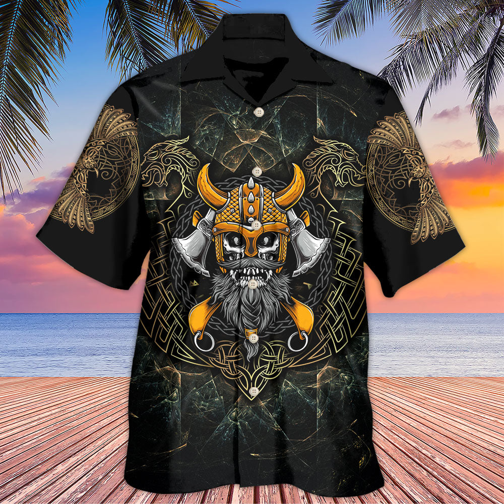 Viking Skull King Darkness - Hawaiian Shirt 