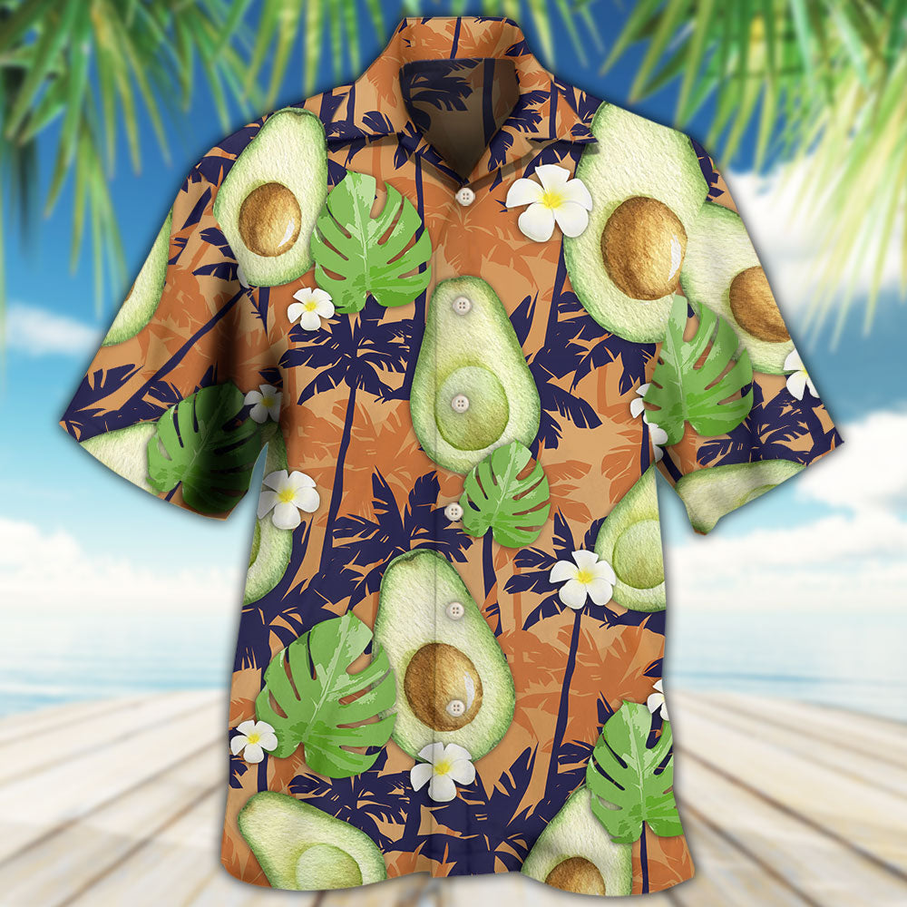 Avocado Tropical Flowers Vibe - Hawaiian Shirt 
