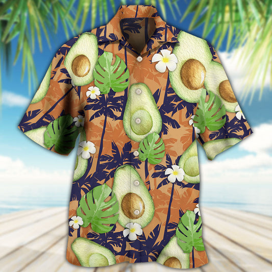 Avocado Tropical Flowers Vibe - Hawaiian Shirt 