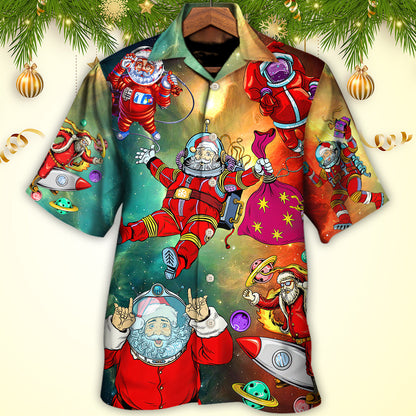Christmas Santa Claus Astronaut Story In The Galaxy - Hawaiian Shirt 