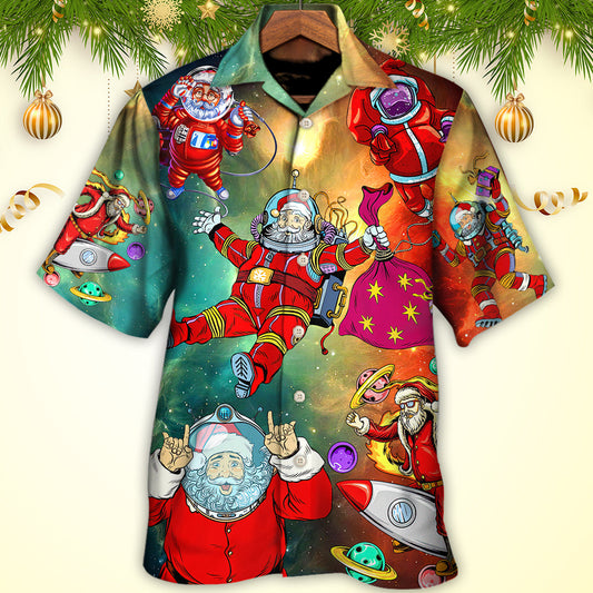 Christmas Santa Claus Astronaut Story In The Galaxy - Hawaiian Shirt 