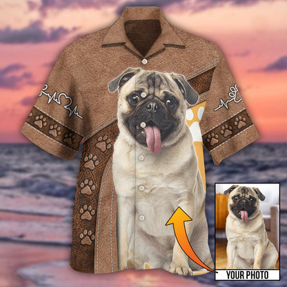 Dog Paw My Lovely Dog Classic Custom Photo Personalized - Hawaiian Shirt 