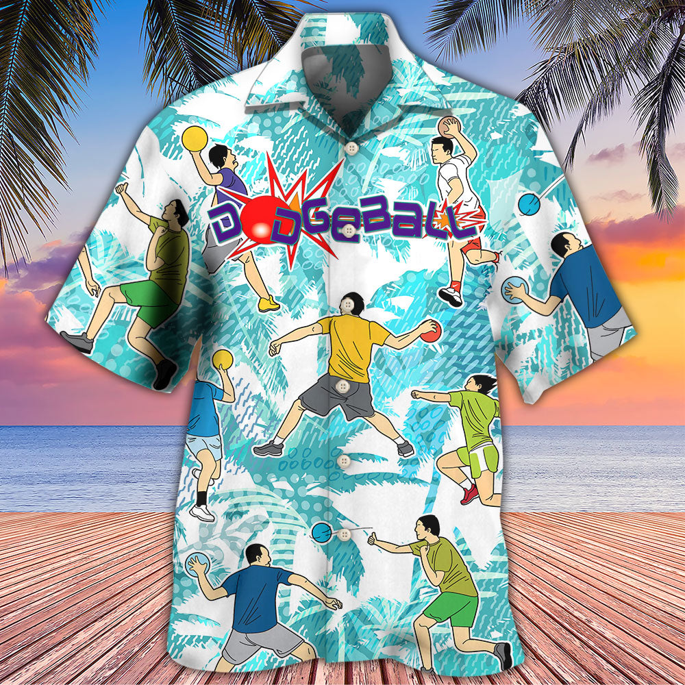 Dodgeball Ball Games Tropical Life - Hawaiian Shirt 