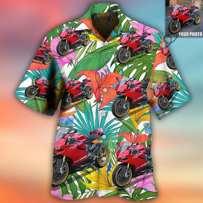 Motorcycle My Sweet Lover Custom Photo - Hawaiian Shirt 