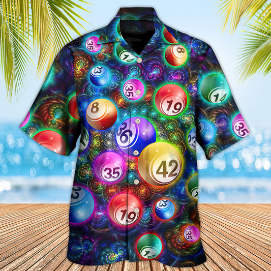 Billiard Funny Neon Colorful - Hawaiian Shirt 