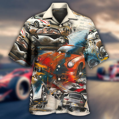 Car Racing Leading The Race - Hawaiian Shirt 