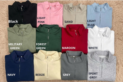 Sudadera con cremallera de un cuarto prémium con logo bordado "Motorcycle The Best Dad In The Galaxy America 250 Anniversary", suéter con cremallera de un cuarto inspirado